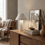 Sable Orbit Marble Table Lamp, detail view 2