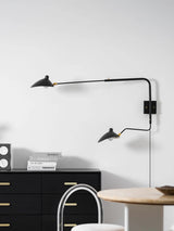 Cora Wave Brass Wall Light, detail view 6
