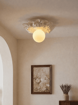 Dalia Moon Glass Ceiling Light, detail view 5