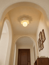 Dalia Moon Glass Ceiling Light, detail view 6