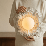 Dalia Moon Glass Ceiling Light, detail view 9
