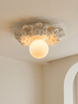 Dalia Moon Glass Ceiling Light, detail view 12