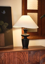 Faron Hearth Wood Table Lamp, detail view 5