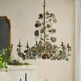 Flora Mist Iron Chandelier, detail view 15