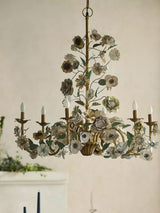 Flora Mist Iron Chandelier, detail view 13