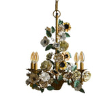 Flora Mist Iron Chandelier, detail view 7