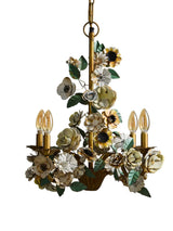 Flora Mist Iron Chandelier, detail view 11
