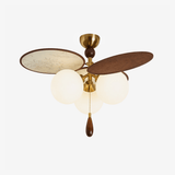 Galen Stone Wood Ceiling Light by Maison Velume