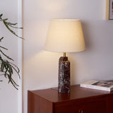 Solen Line Marble Table Lamp, detail view 2