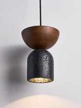 Auria Noir Travertine Pendant Light, detail view 13