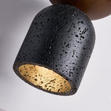 Auria Noir Travertine Pendant Light, detail view 5