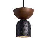 Auria Noir Travertine Pendant Light, detail view 6