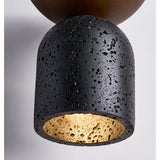 Auria Noir Travertine Pendant Light, detail view 10