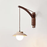 Calia Orbit Travertine Wall Light, detail view 5