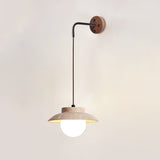 Calia Orbit Travertine Wall Light, detail view 7