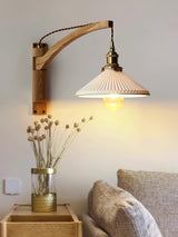 Alden Linden Ceramic Wall Light, detail view 4