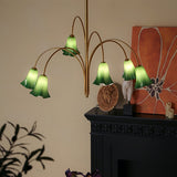 Vian Willow Glass Chandelier, detail view 2