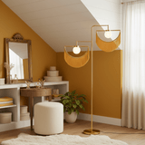 Aster Bloom Glass Floor Lamp, detail view 6