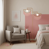 Aster Bloom Glass Floor Lamp, detail view 4