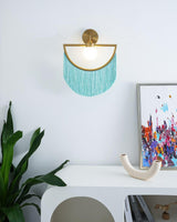 Avel Willow Glass Wall Light, detail view 4