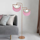 Aster Bloom Glass Floor Lamp, detail view 9