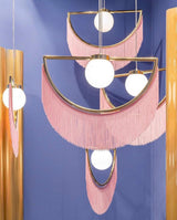 Auria Oak Glass Pendant Light, detail view 3