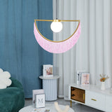 Auria Oak Glass Pendant Light, detail view 8