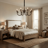 Elara Wave Wood Chandelier, detail view 4