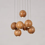 Galen Veil Wood Pendant Light, detail view 13