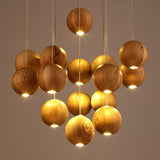 Galen Veil Wood Pendant Light, detail view 18