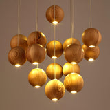 Galen Veil Wood Pendant Light, detail view 9