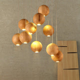 Galen Veil Wood Pendant Light, detail view 7