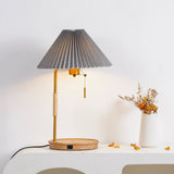 Luma Winter Linen Table Lamp, detail view 4