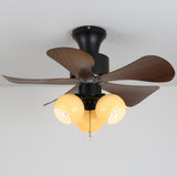 Kaia Moss Glass Ceiling Fan, detail view 2