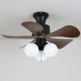 Kaia Moss Glass Ceiling Fan, detail view 6