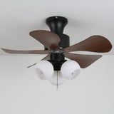 Kaia Moss Glass Ceiling Fan, detail view 7