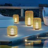 Mira Field Rattan Outdoor Light, detail view 3