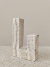 Riven Echo Travertine Candle Holder, detail view 10