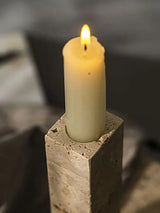 Riven Echo Travertine Candle Holder, detail view 14