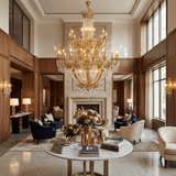 Selah Drift Crystal Chandelier, detail view 4