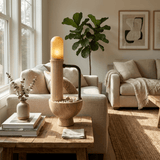 Talia Sol Wood Table Lamp, detail view 2