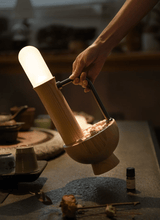 Talia Sol Wood Table Lamp, detail view 6