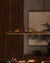 Tarin Opal Wood Pendant Light, detail view 23