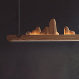 Tarin Opal Wood Pendant Light, detail view 9