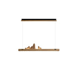 Tarin Opal Wood Pendant Light, detail view 7