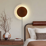Vale Flint Travertine Wall Light, detail view 2