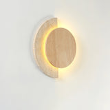 Vale Flint Travertine Wall Light, detail view 9