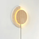Vale Flint Travertine Wall Light, detail view 3