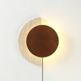Vale Flint Travertine Wall Light, detail view 4