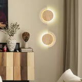 Vale Flint Travertine Wall Light, detail view 6